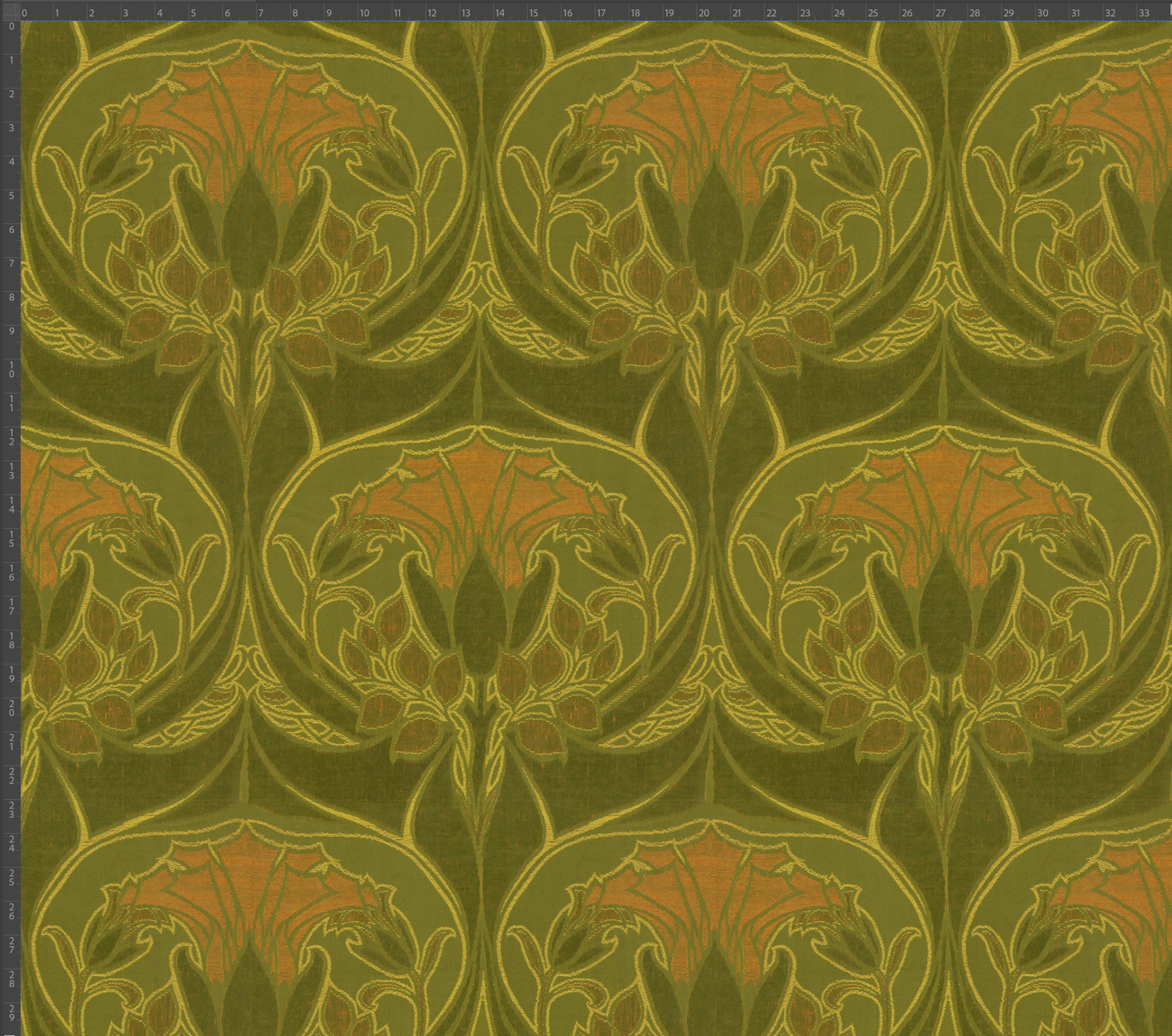 Thistle Lime on 3.2oz sheer linen