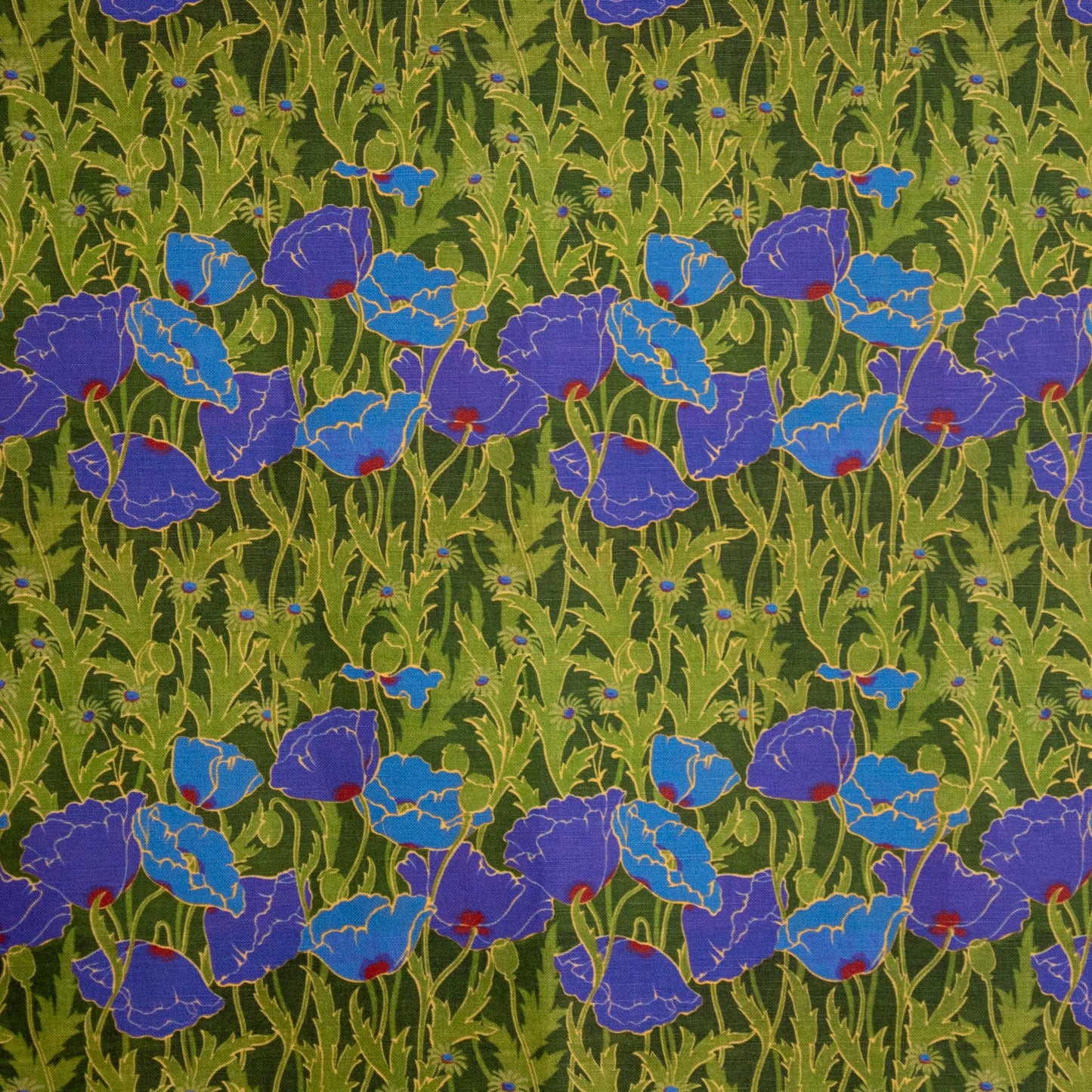 Poppy Grape on 6.7oz cotton-linen blend