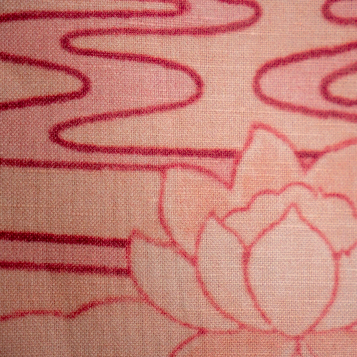 Lotus Rose on 6.7oz cotton-linen blend