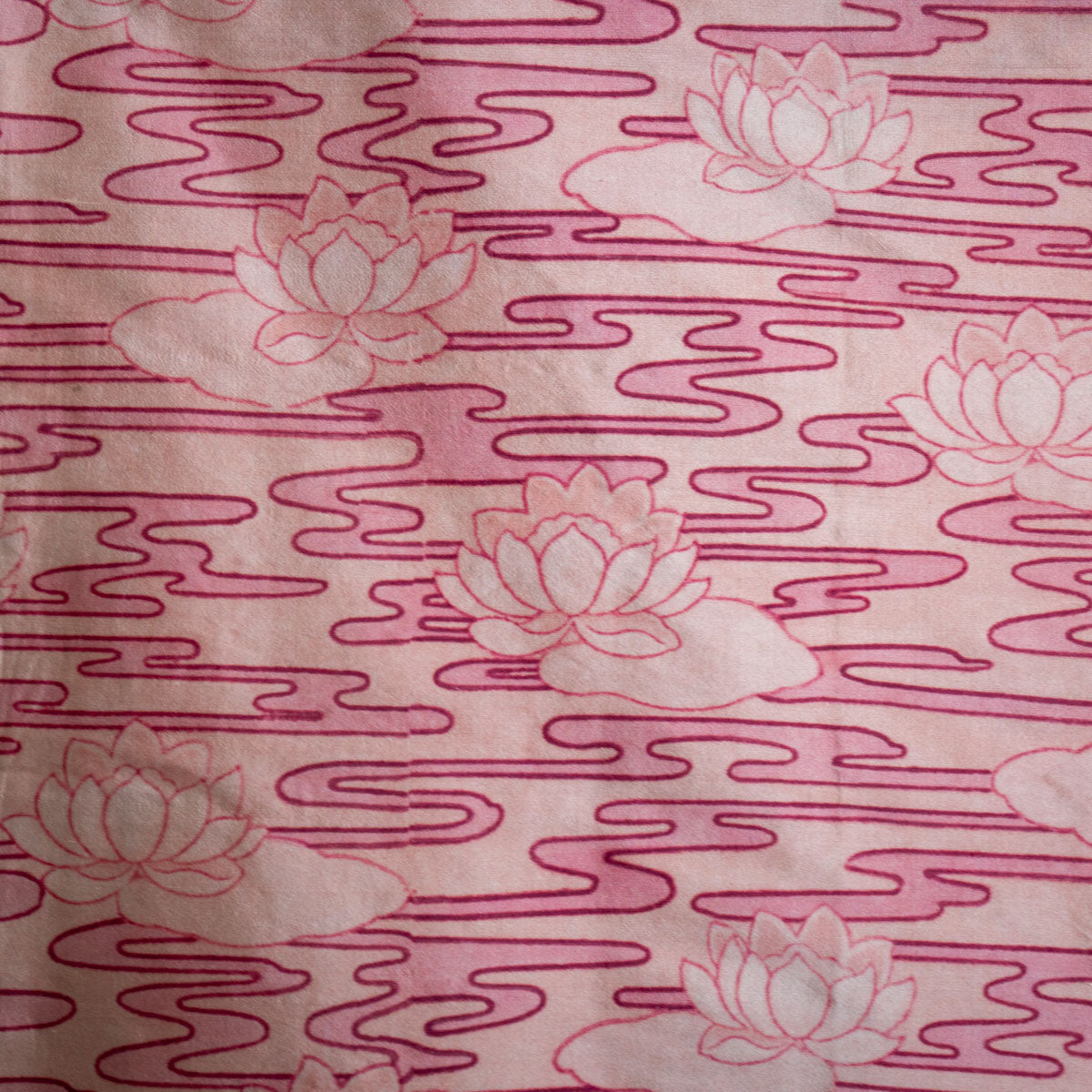 Lotus Rose on 3.3oz Dupioni silk